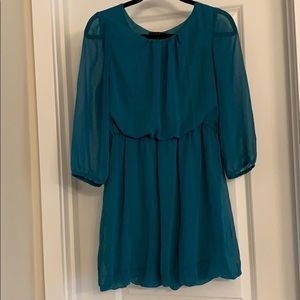 Sheer Teal Dress